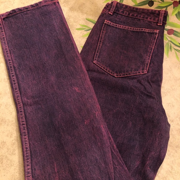 Purple washed denim straight leg size 11/12 jeans. - Picture 3 of 7